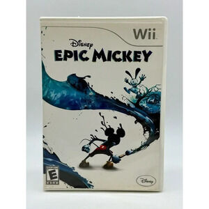 Disney Epic Mickey - Nintendo Wii Complete Game Case And Manual Very Good Tested